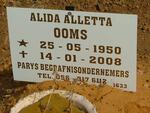 OOMS Alida Aletta 1950-2008