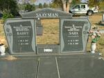 SAAYMAN Barry 1923-1992 & Sara 1923-1997