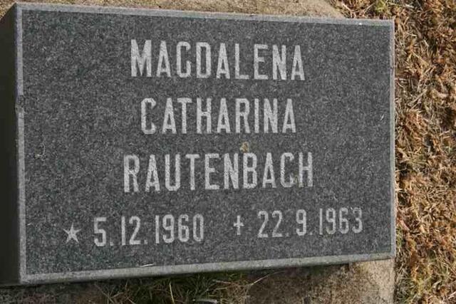 RAUTENBACH Magdalena Catharina 1960-1968