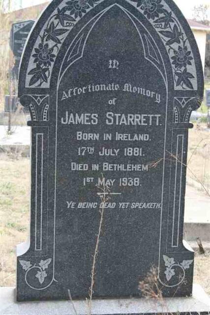 STARRETT James 1881-1938