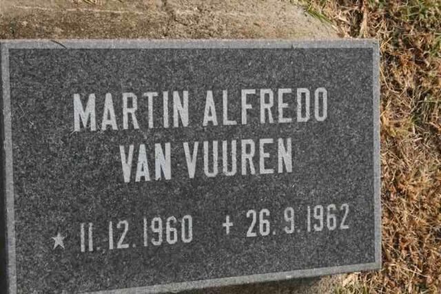 VUUREN Martin Alfredo, van 1960-1962