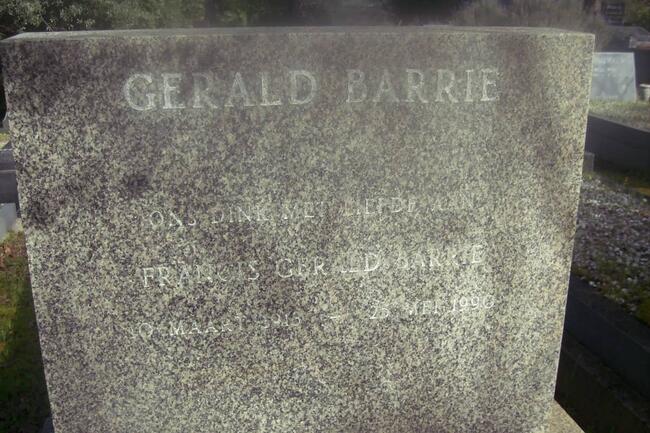 BARRIE Francis Gerald 1913-1990