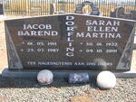 DORFLING Jacob Barend 1911-1987 & Sarah Ellen Martina 1922-2001