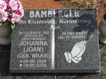 BAMBERGER Johanna nee WILKIE 1928-2002