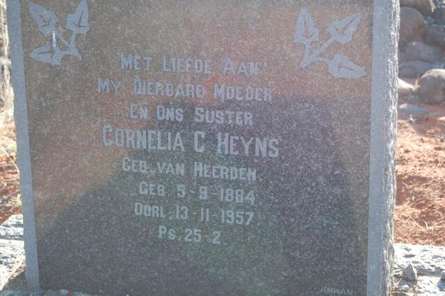HEYNS Cornelia C. nee VAN HEERDEN 1884-1957