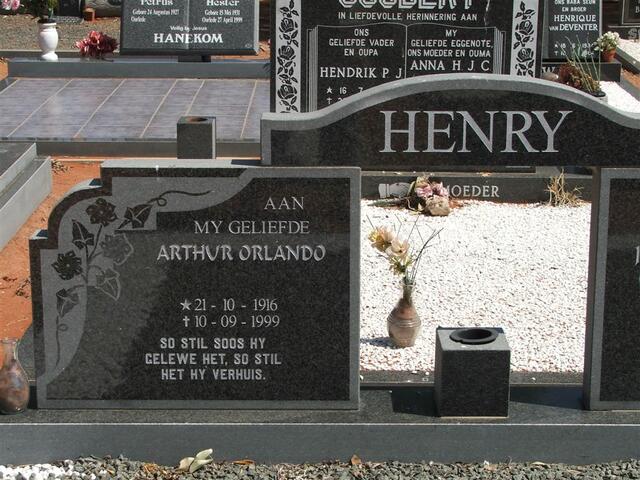 HENRY Arthur Orlando 1916-1999