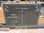 MARITZ Arrie Marthinus 1955-2000