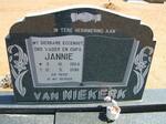 NIEKERK Jannie, van 1924-1996