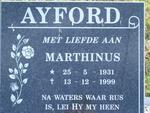 AYFORD Marthinus 1931-1999