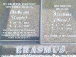 ERASMUS Marthinus 1913-1999