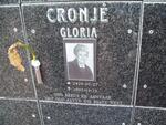 CRONJE Gloria 1929-2007