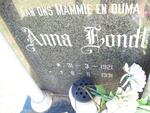 LONDT Anna 1921-1991