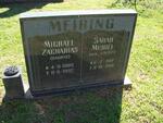 MEIRING Michael Zacharias 1909-1992 & Sarah Muriel CALITZ 1911-2001