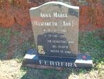 FERREIRA Anna Maria Elizabeth 1916-1997