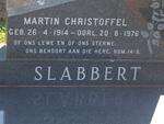 SLABBERT Martin Christoffel 1914-1976