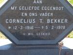 BEKKER Cornelius T. 1916-1978