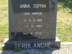 TERBLANCHE Anna Sophia nee HURTER 1901-1983