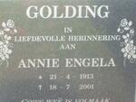 GOLDING Annie Engela 1913-2001