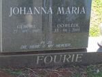 FOURIE Johanna Maria 1917-2004