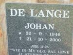 LANGE Johan, de 1946-2000 