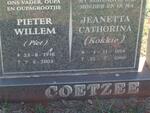 COETZEE Pieter Willem 1916-2003 & Jeannetta Cathorina 1918-2000