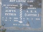 ?? Alwyn Petrus 1920-2004 & Lettie 1928-