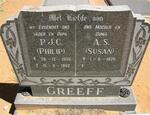 GREEFF P.J.C. 1920-1992 & A.D. 1928-