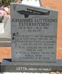 ESTERHUYSEN Johannes Lottering 1937-1993