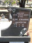 HAYES Elsie Johanna nee HANEKOM 1951-2004