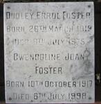 FOSTER Dudley Errol 1919-1975 & Gwendoline Joan 1917-1998