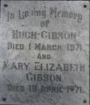 GIBSON Hugh -1971 & Mary Elizabeth -1971