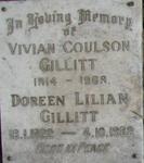 GILLIT Vivian Coulson 1914-1969 & Doreen Lillian 1922-1982