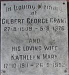 GRANT Gilbert George 1909-1976 & Kathleen Mary 1911-1992