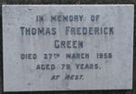 GREEN Thomas Frederick 1877-1956