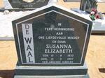 WAAL Susanna Elizabeth, de 1922-1997