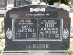 KLERK Abel Jacobus, de 1905-1985 & Elsie Johanna BURGER 1904-1985