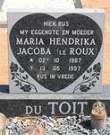 TOIT Maria Hendrika Jacoba, du nee LE ROUX 1967-1997