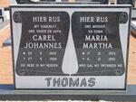 THOMAS Carel Johannes 1906-1988 & Maria Martha 1903-1992