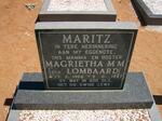 MARITZ Magrietha M.M. nee LOMBAARD 1966-1987