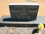 BARRY Margaretha Johanna 1928-1989