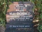 MACDONALD Hermanus Johannes 1911-1986