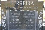 FERREIRA Henry 1901-1987 & Nelie 1903-1996