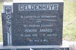 GELDENHUYS Hendrik Andries 1935-1971