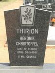 THIRION Hendrik Christoffel 1960-1981