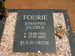 FOURIE Johannes Jacobus 1926-2002