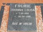 FOURIE Johanna Louisa 1928-2001