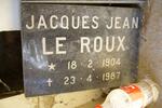 ROUX Jacques Jean, le 1904-1987