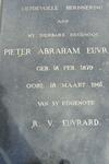 EUVRARD Pieter Abraham 1879-1961
