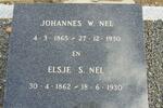 NEL Johannes W. 1865-1930 & Elsje S. 1862-1930