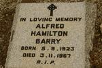 BARRY Alfred Hamilton 1923-1967